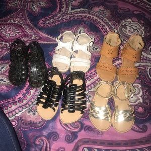 Toddler girl sandals bundle size 6